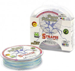 Леска плетеная Power Phantom Synapse PE multicolor 0.12 110м