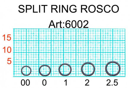 Кольцо заводное FISH SEASON Rosco №2.5 Black 13кг 12шт 6002-2.5F