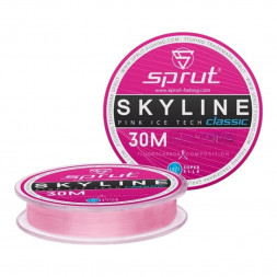 Леска SPRUT Skyline Fluorocarbon Composition Classic pink 0.105 30м