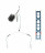 Оснастка фидерная Яман Лещ №2, кормушка 40 г, коромысло 18 см, плетеный шнур 0,25 мм крючок №6 Chin