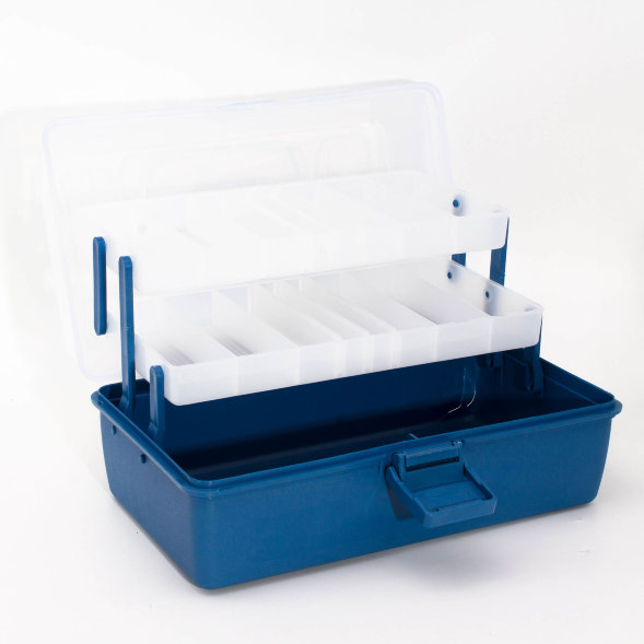 Ящик двухполочный , малый, с прозрачной крышкой B-001