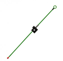 Сторожок Три кита М-4Ф@ унив. час. пружина полимер. с бусиной зел. 25шт